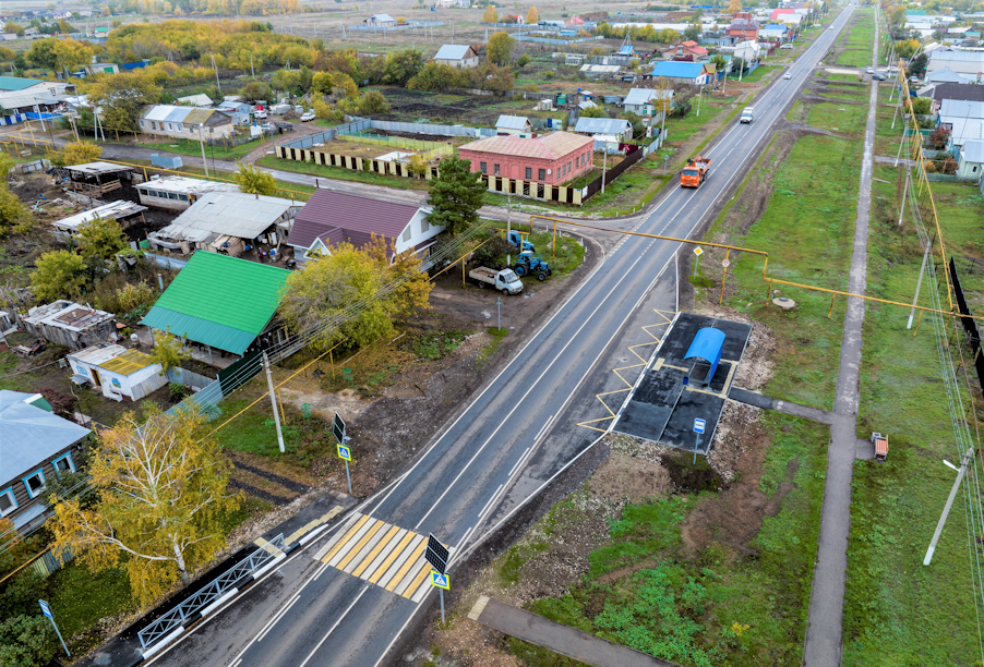 В Самарской области отремонтирован участок дороги, соединяющий населенные пункты Спиридоновка и Домашка