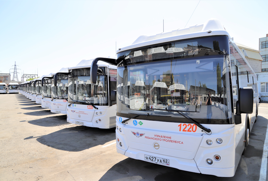 Автопарк Рязани пополнили 39 новых автобусов марки ЛиАЗ