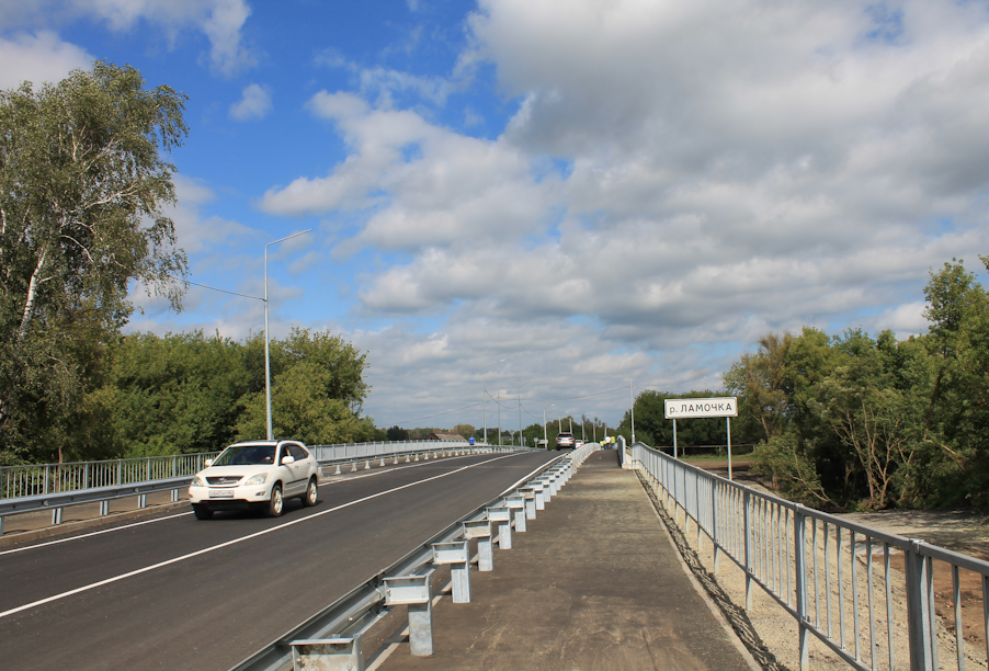 В Тамбовской области капитально отремонтировали два моста через реку Ламочку