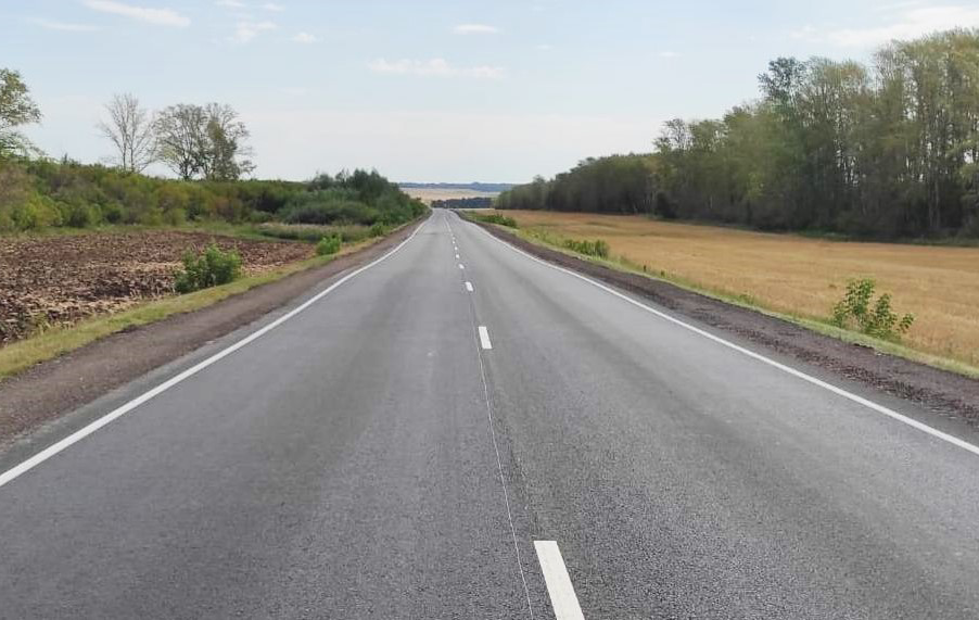 В Республике Башкортостан отремонтировали 4 км трассы Буздяк – Давлеканово