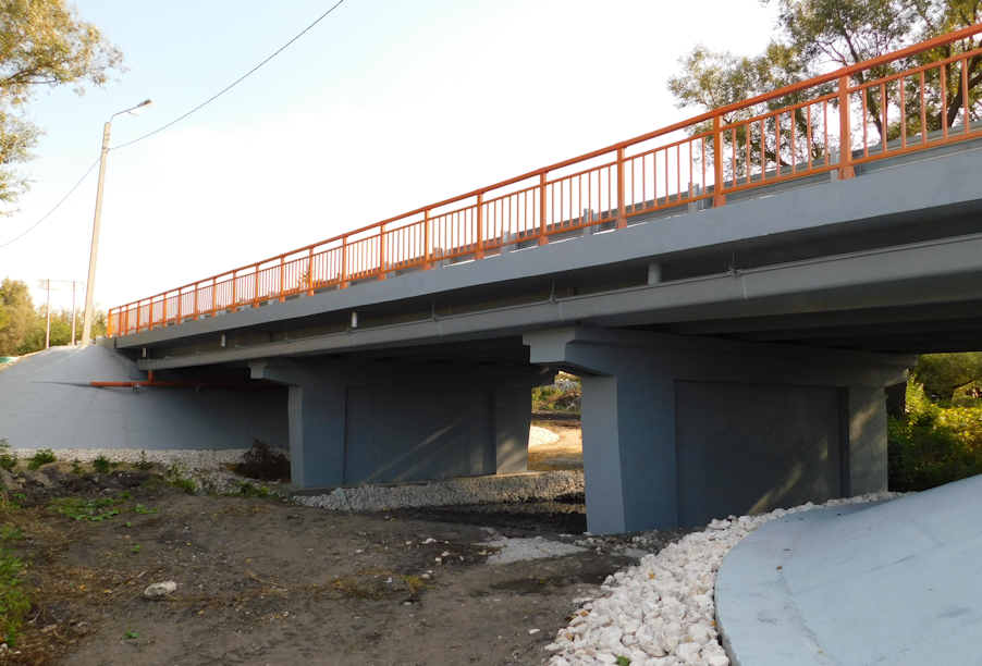 В Рязанской области отремонтирован мост через реку Грязную