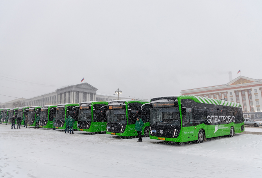 В Курске вышли на маршрут 10 новых электробусов