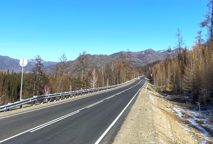 Республика Алтай: более 12 км трассы Черга – Беш-Озек – Усть-Кан – Карагай – граница Казахстана ввели в эксплуатацию